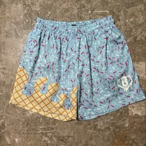 Blue and Yellow Sprinkles Athletic Shorts